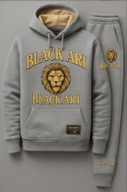 Black Ari Majestic Lion Tracksuit Set - Image 2