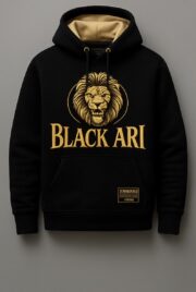 Black Ari Majestic Lion Tracksuit Set - Image 4