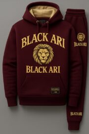 Black Ari Majestic Lion Tracksuit Set