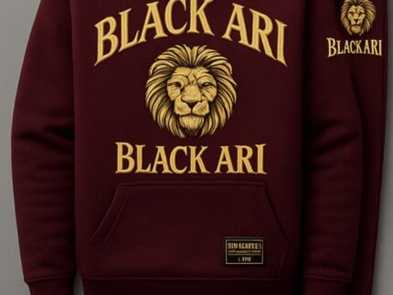 Black Ari Majestic Lion Tracksuit Set