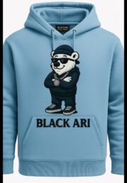 Black Ari Sky Blue Polar Swag Hoodie
