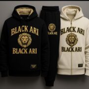 Black Ari Elite Lion Tracksuit Collection